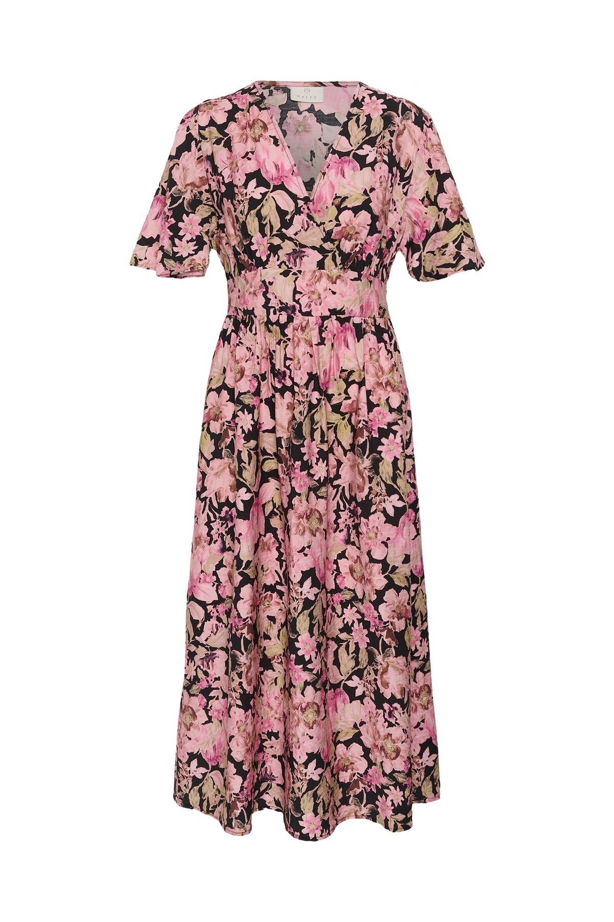 Kaffe KAsirena Printed Dress Pink Flower