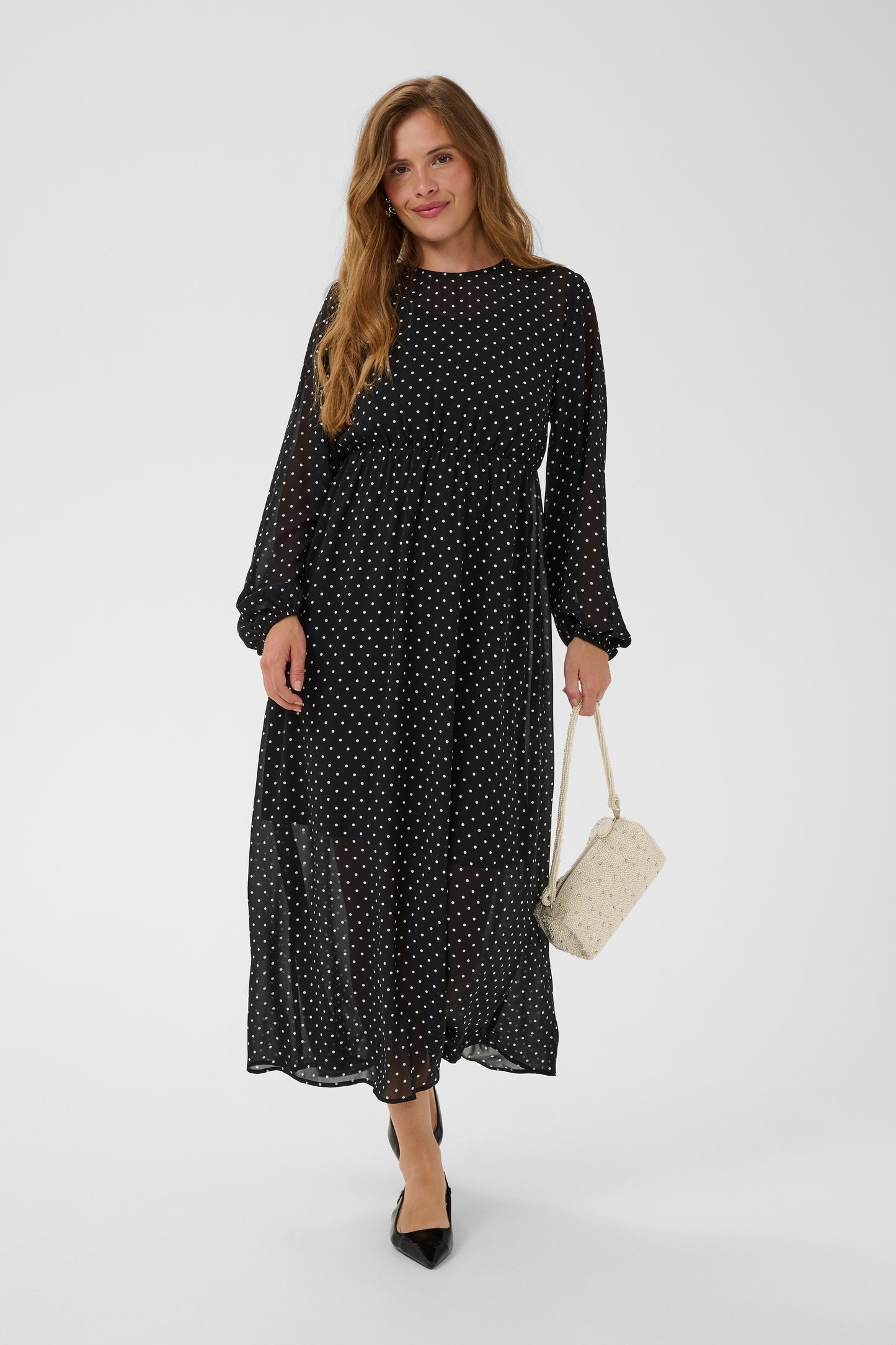 Kaffe KAmindy Dress White Dot