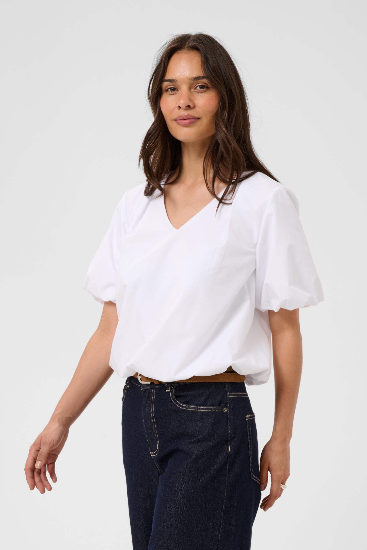 Kaffe KAkiki Blouse Optical White