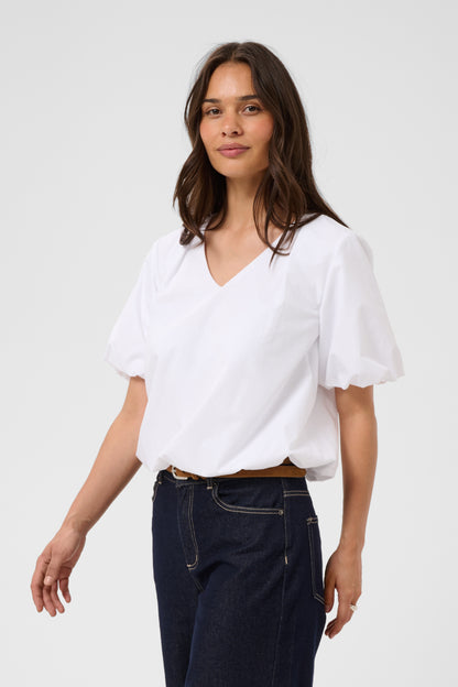 Kaffe KAkiki Blouse Optical White