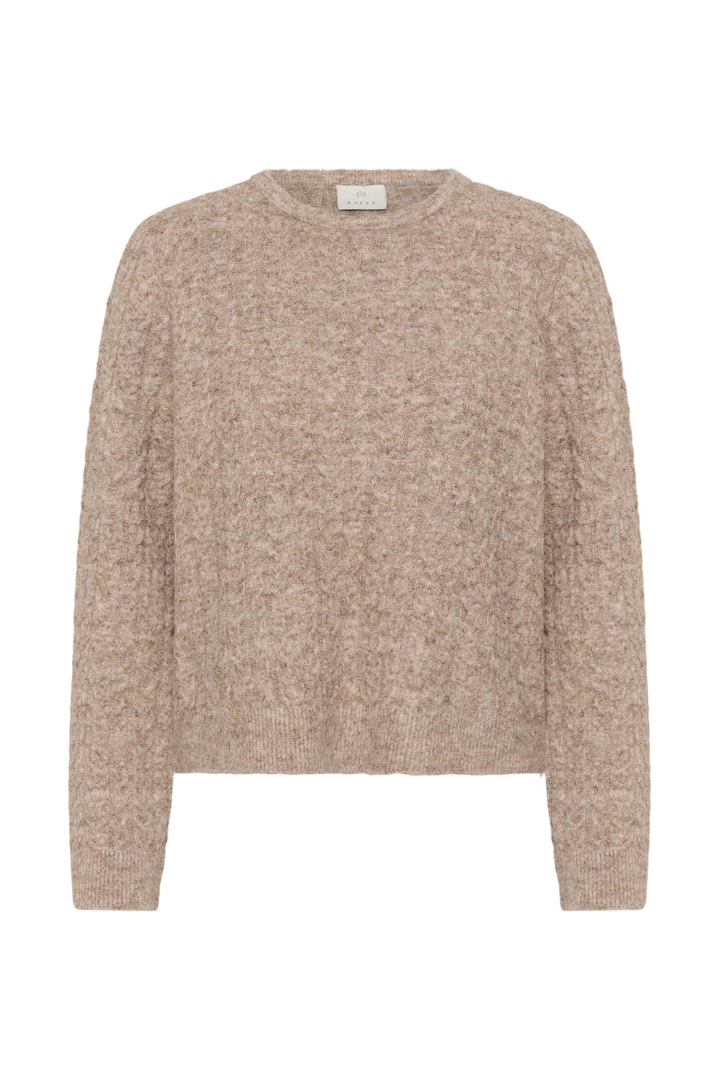 Kaffe KAmelanie Pullover Beige Melange