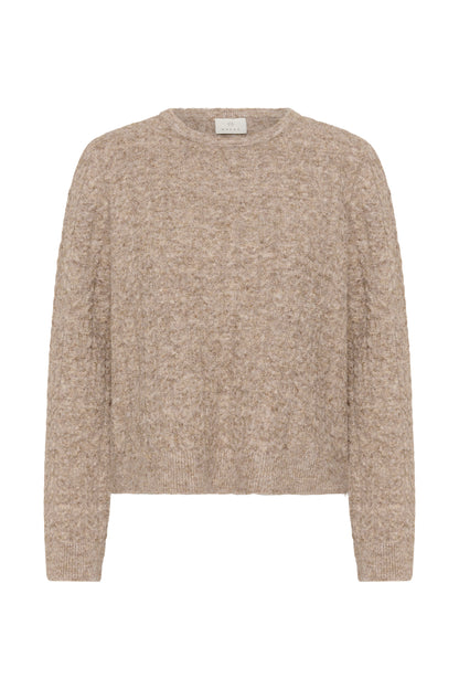Kaffe KAmelanie Pullover Beige Melange