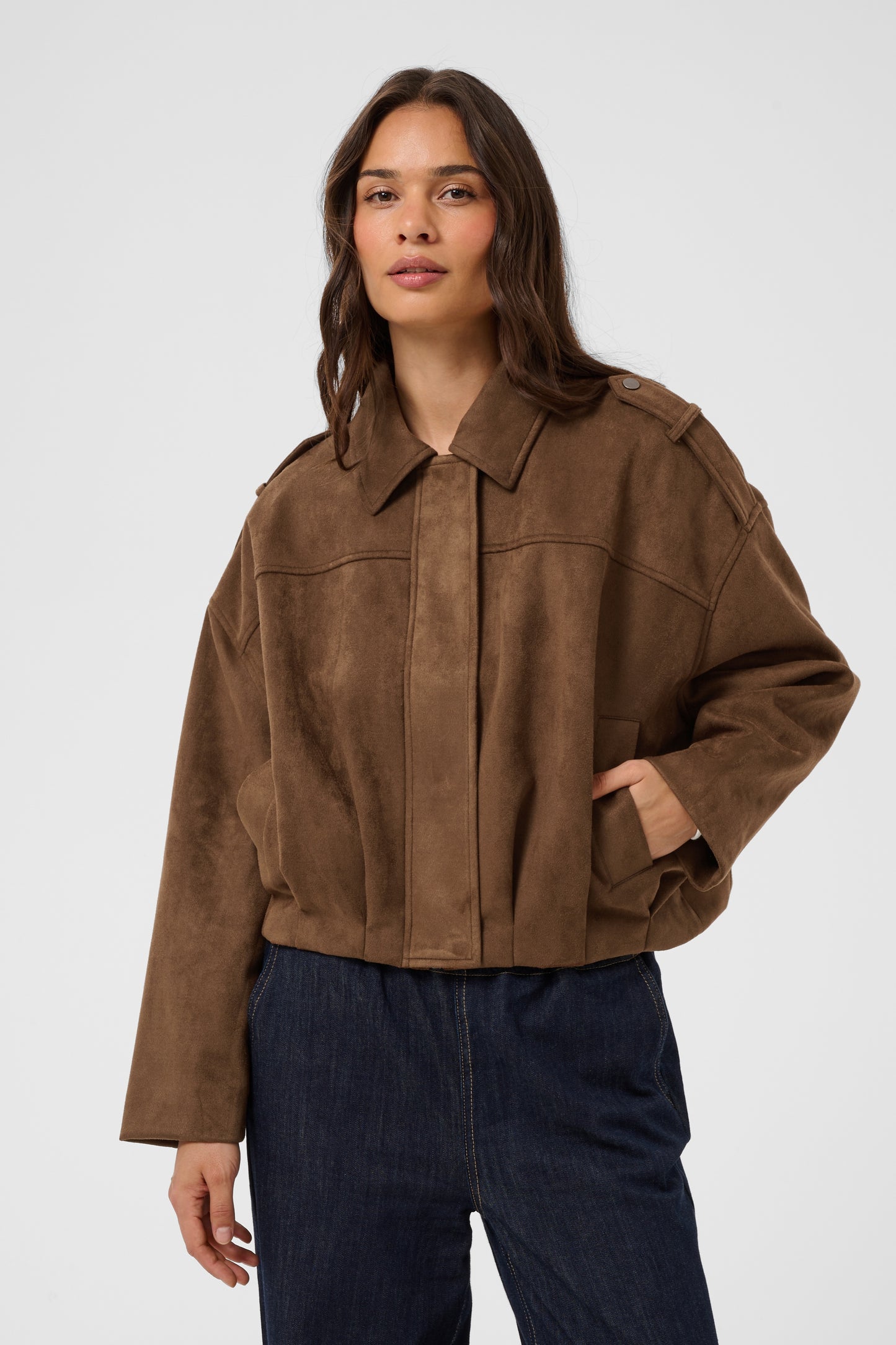 Kaffe KAgalilea Suedette Jacket Carafe