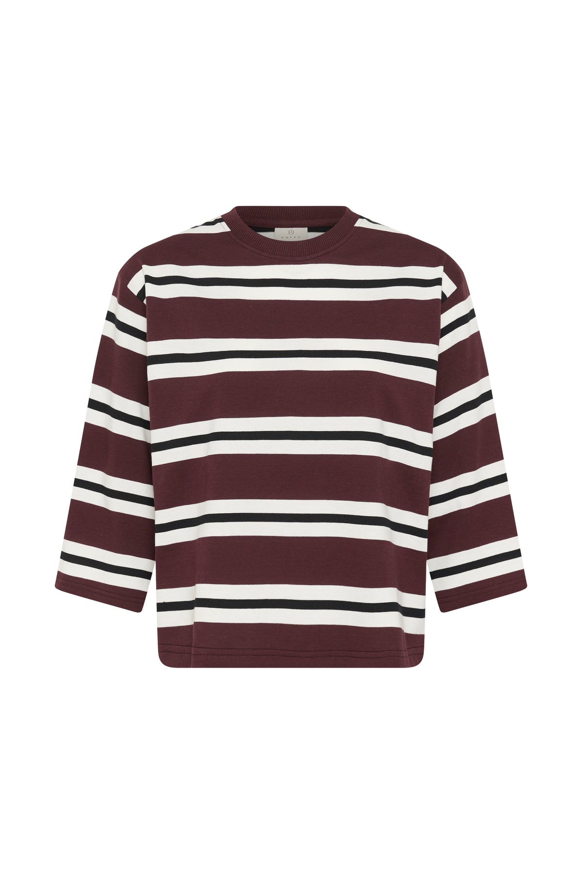 Kaffe KAwinny T-Shirt Fudge/Chalk/Black Deep