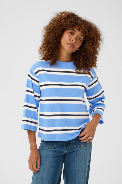 Kaffe KAwinny T-Shirt Provance/Chalk/Black Deep