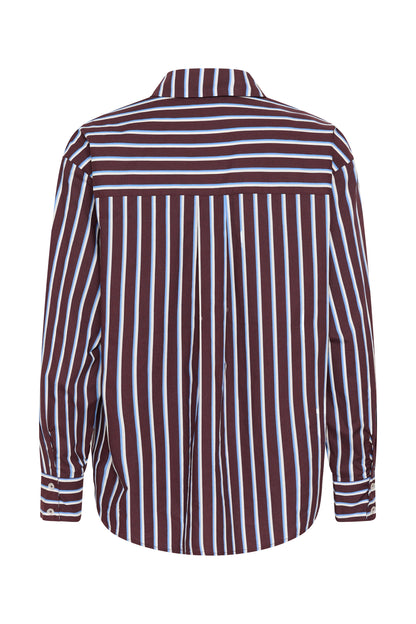 Kaffe KAgavina Shirt Fudge/Chalk/Provance
