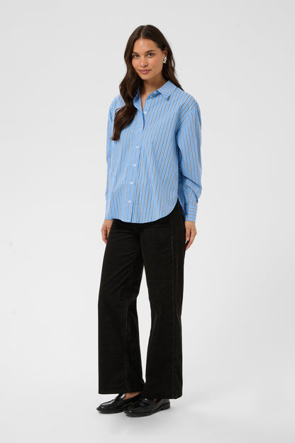 Kaffe KAgavina Shirt Provance/Chalk/Black Deep