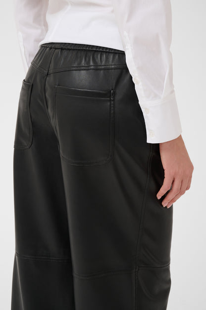 Kaffe KAarense Barrel Trouser Black Deep