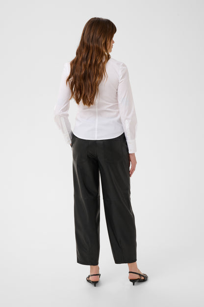 Kaffe KAarense Barrel Trouser Black Deep