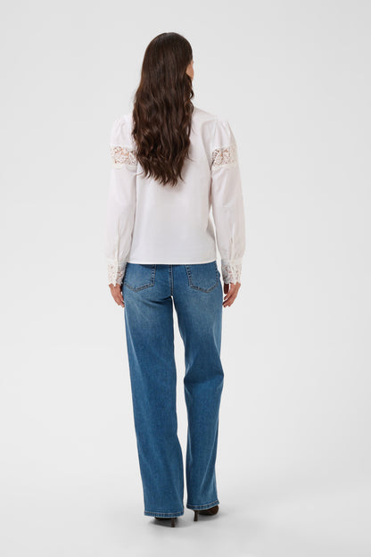 Kaffe KAglarissa Shirt Chalk