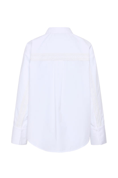 Kaffe KAkiki Lace Shirt Optical White