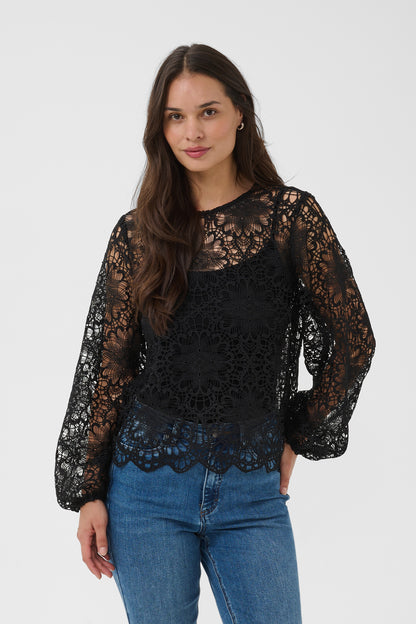 Kaffe KAgori Blouse Black Deep
