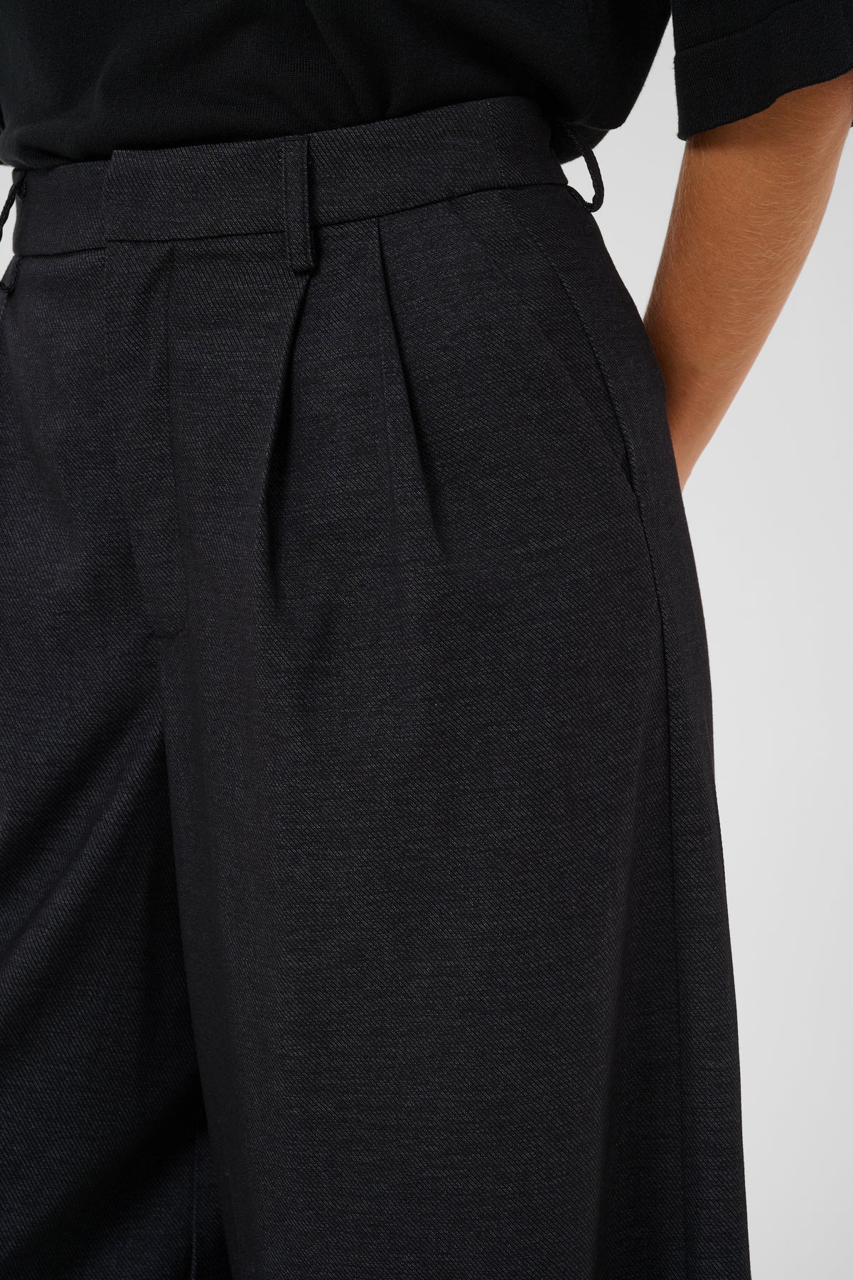 Kaffe KAgabby Culotte Trouser Dark Grey Melange