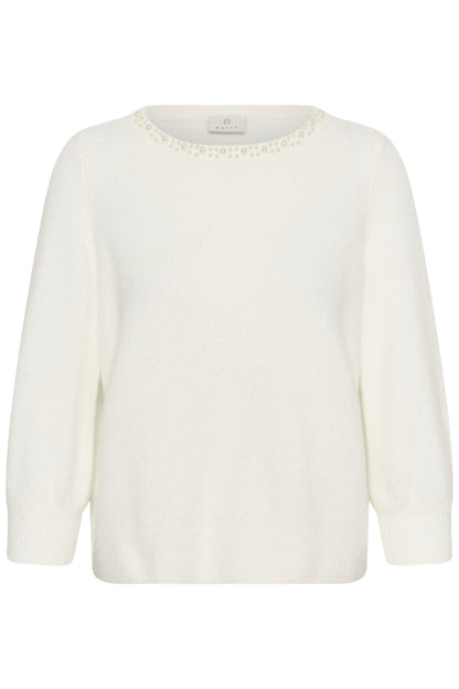 Kaffe KAselly Pullover Chalk