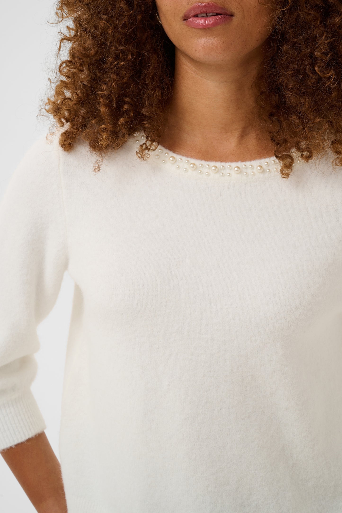 Kaffe KAselly Pullover Chalk