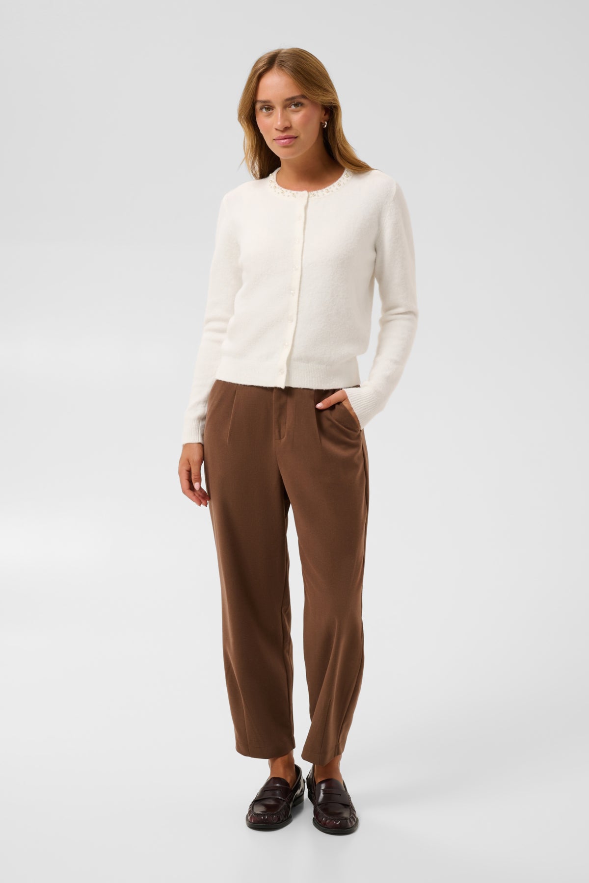 Kaffe KAselly Cardigan Chalk