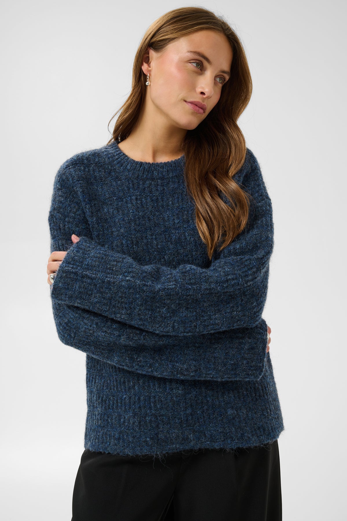 Kaffe Kikki Knit Pullover Graphite Melange