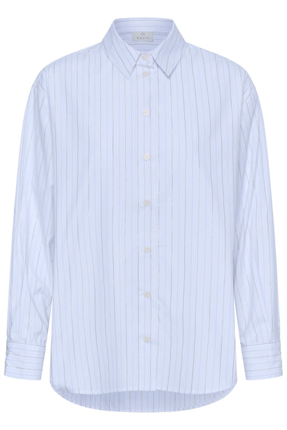 Kaffe Ellie Shirt Chalk / Silver Stripe