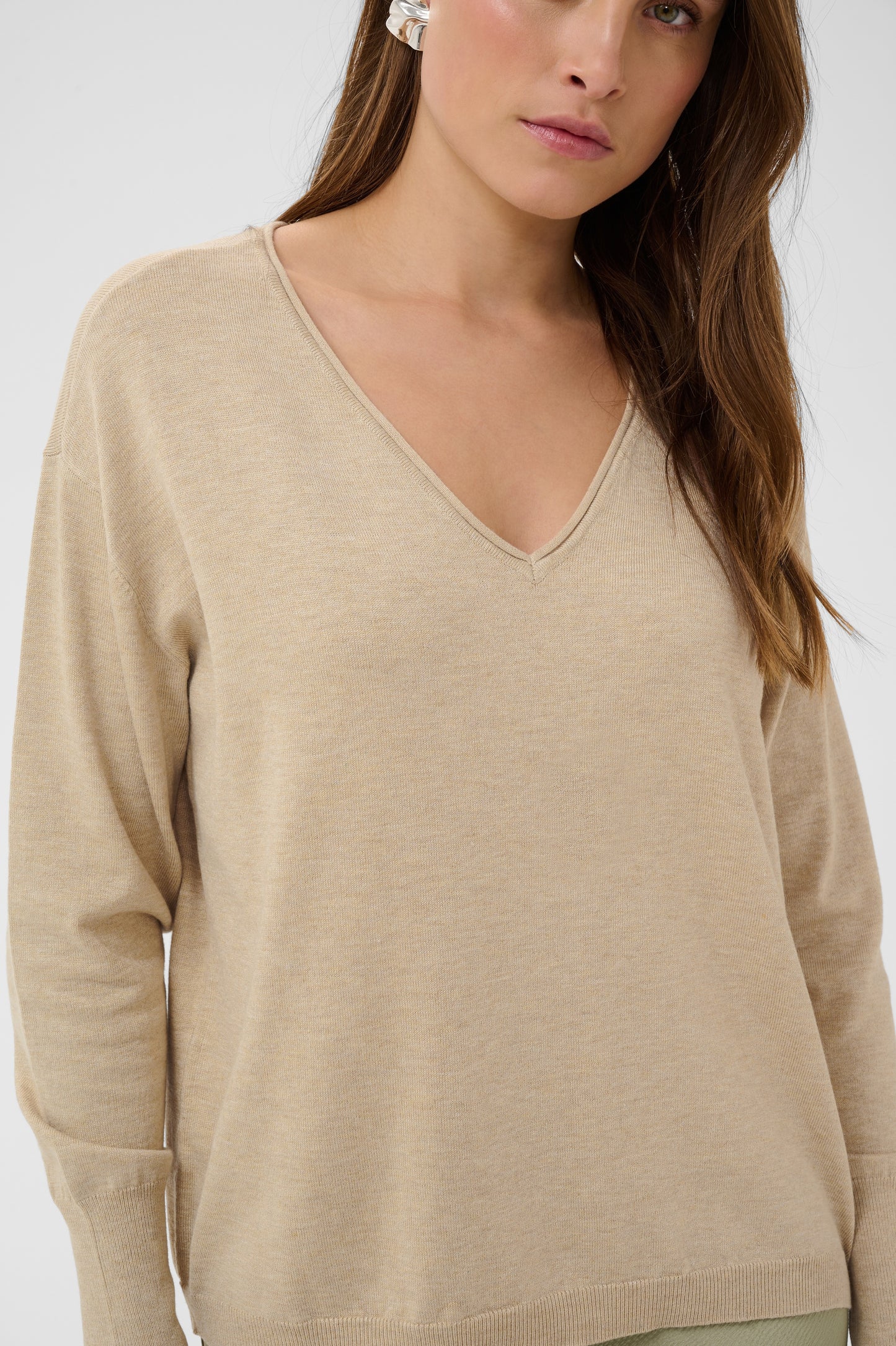 Kaffe KAlizza Mai Pullover Feather Gray Melange