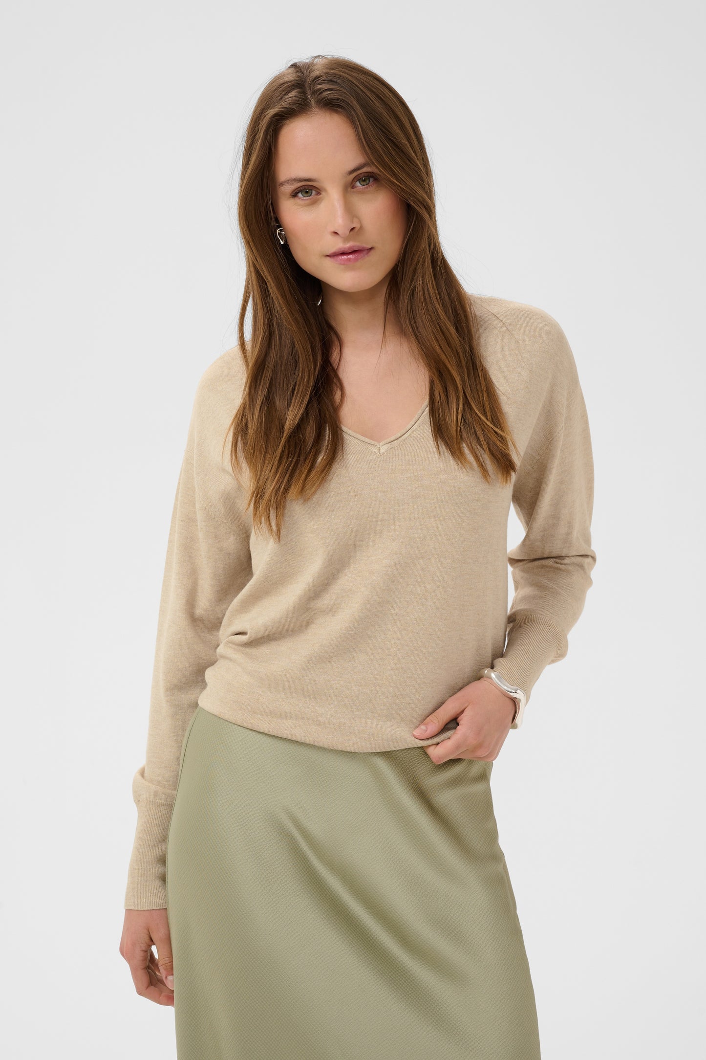 Kaffe KAlizza Mai Pullover Feather Gray Melange