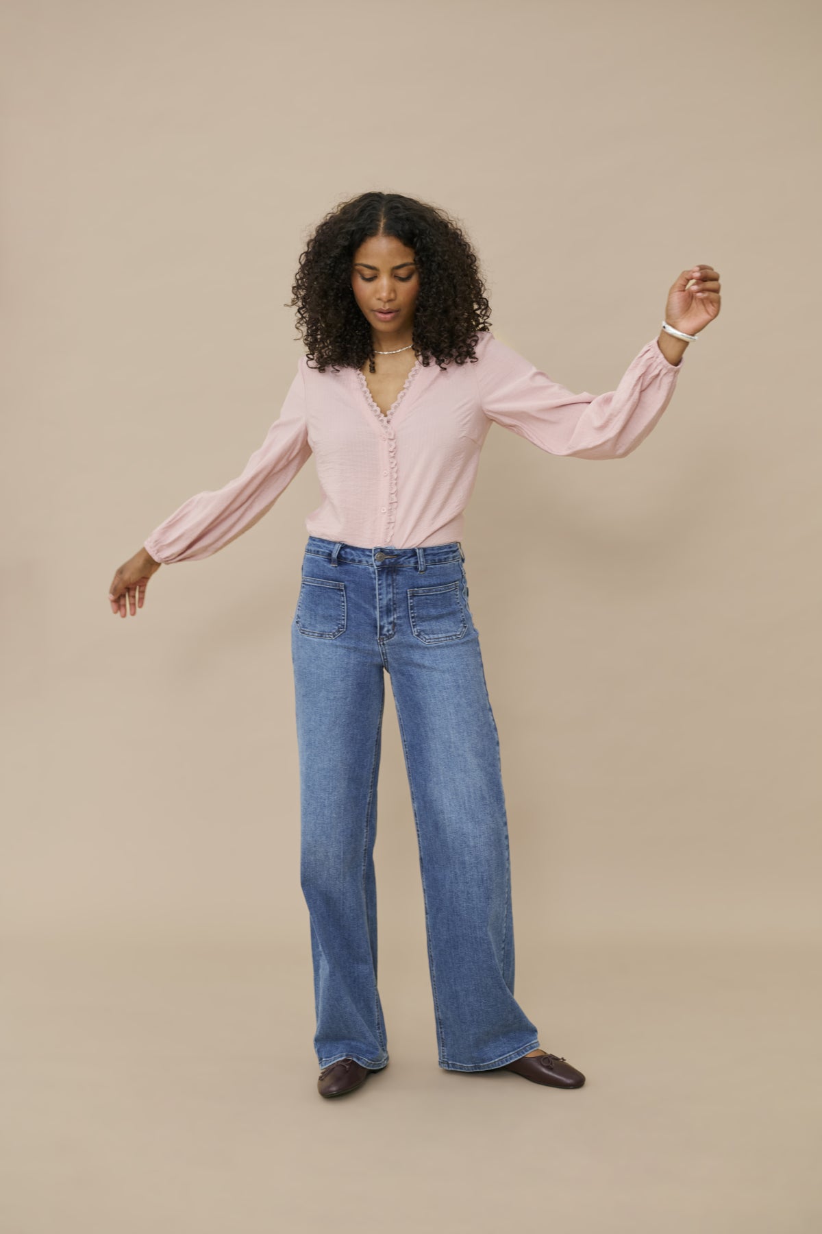 Kaffe KAsollie Blouse Pale Mauve