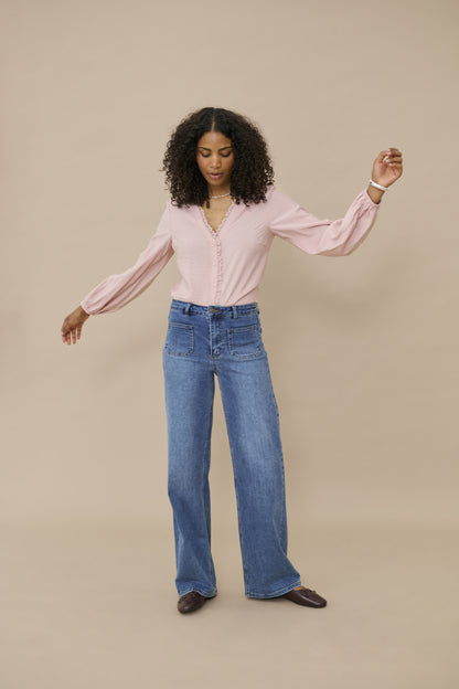 Kaffe KAsollie Blouse Pale Mauve