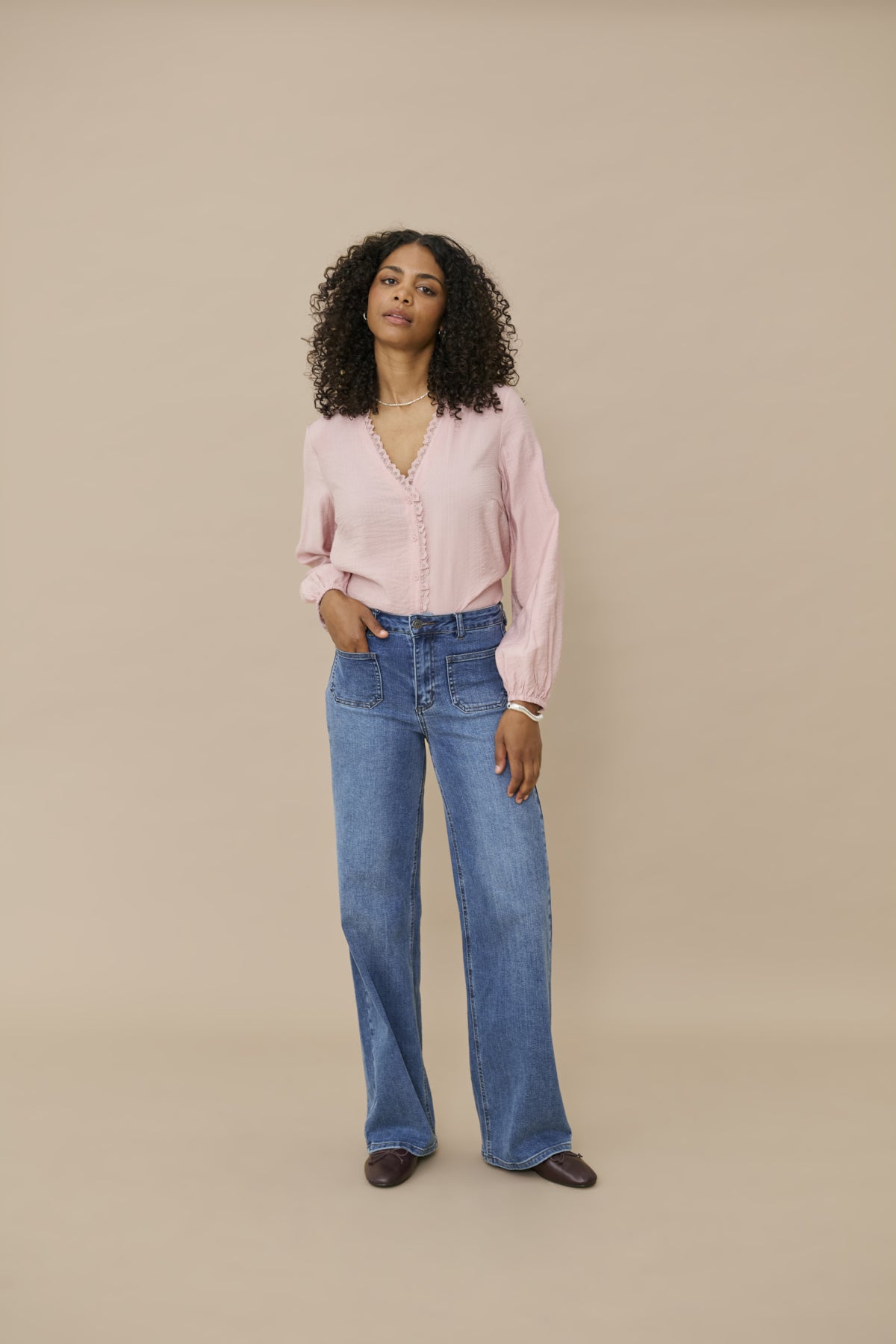 Kaffe KAsollie Blouse Pale Mauve