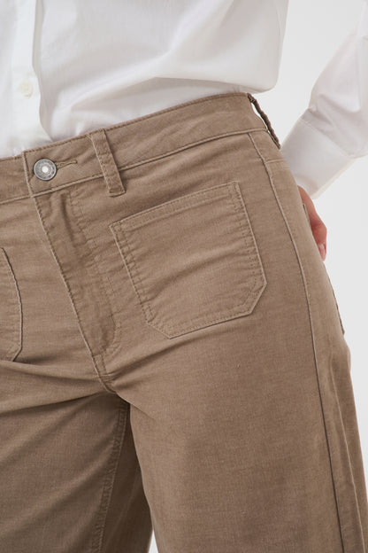 Kaffe Becca Pocket Pants Trousers Desert Taupe