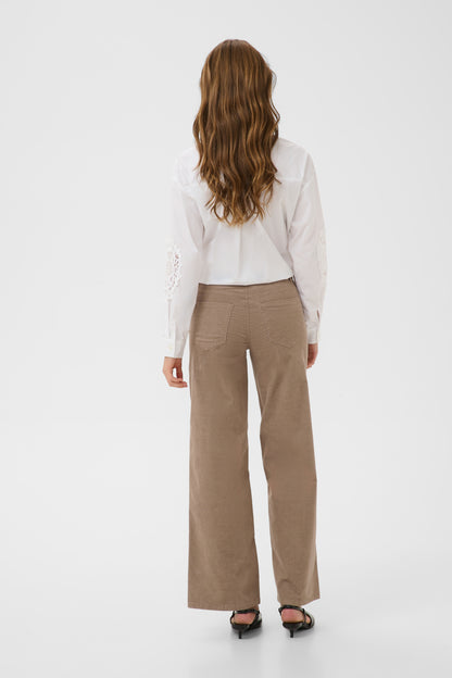 Kaffe Becca Pocket Pants Trousers Desert Taupe