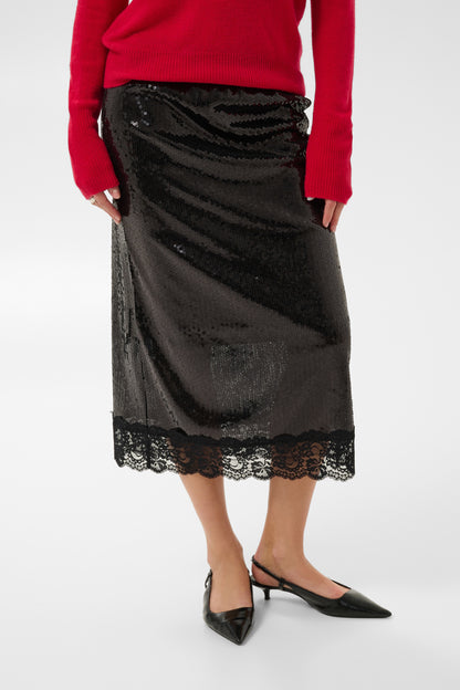 Kaffe Frances Skirt Black Deep