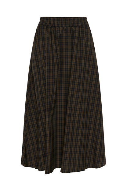 Kaffe KAhelie Skirt Black/ Brown check