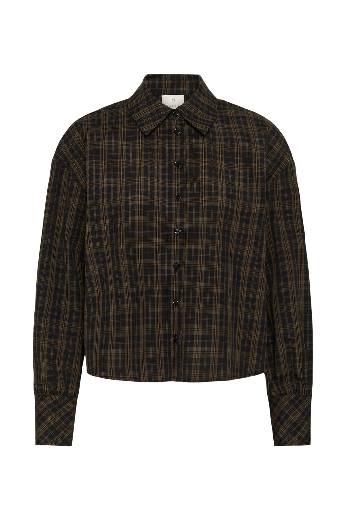 Kaffe KAhelie Check Shirt Black/ Brown check
