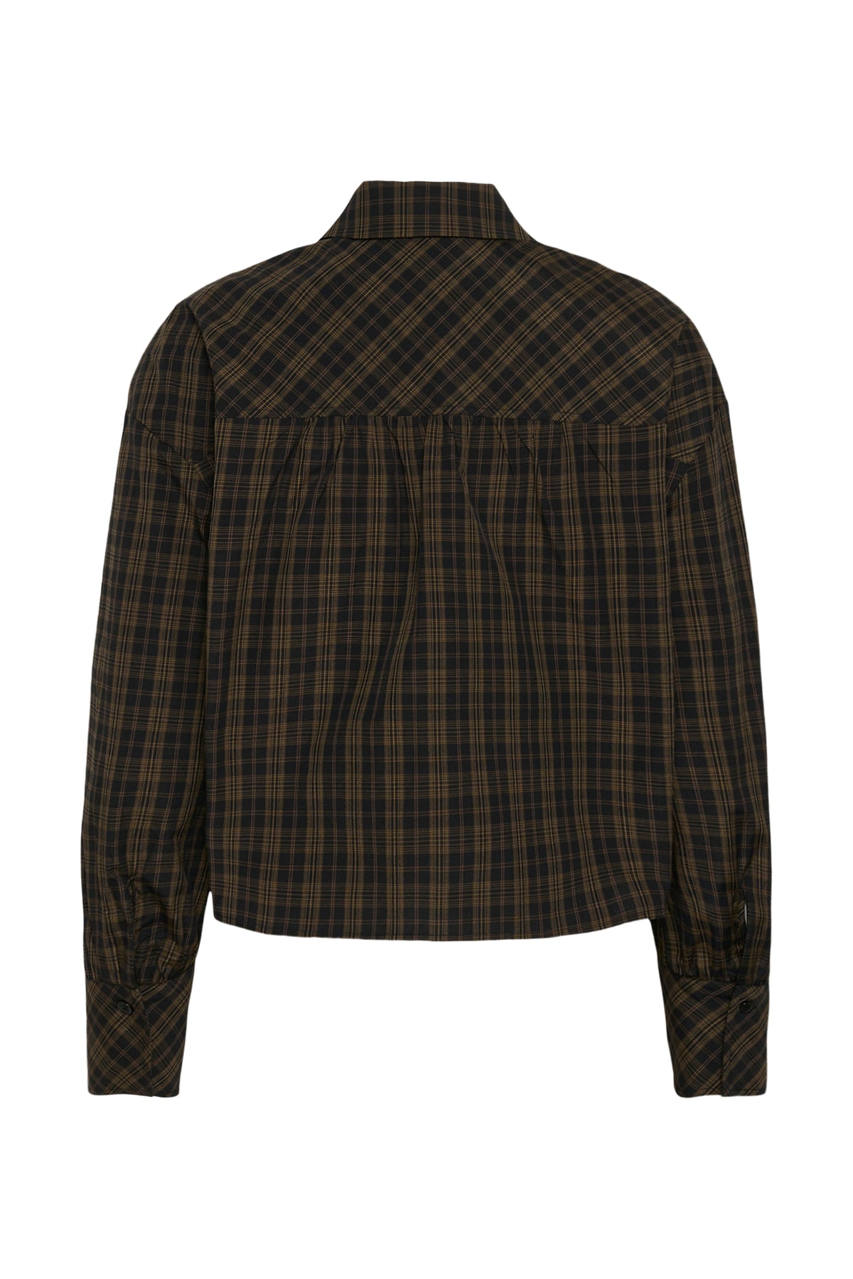 Kaffe KAhelie Check Shirt Black/ Brown check