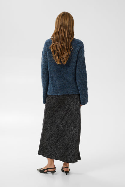 Kaffe Tara Skirt Black / Grey Crushed
