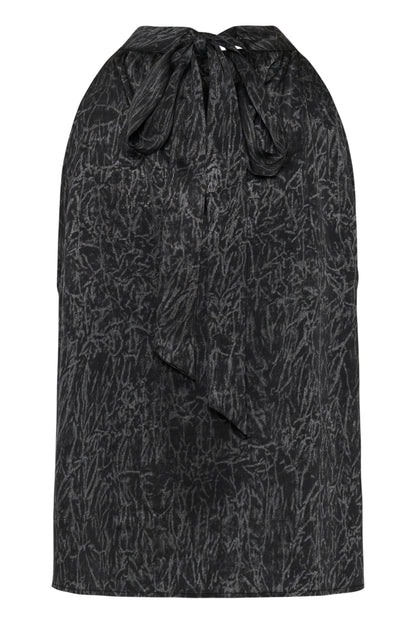 Kaffe Tara Blouse Black / Grey Crushed