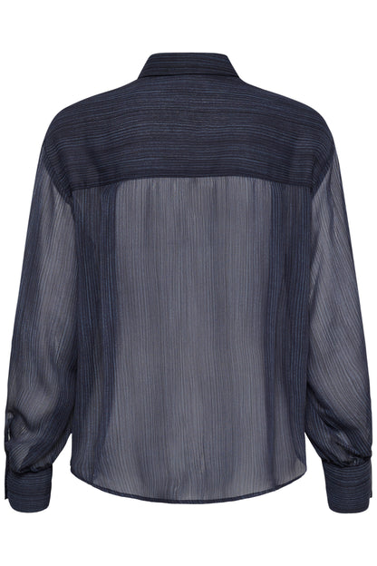 Kaffe Louisa Shirt Blue Blurry