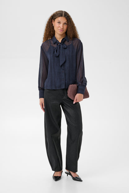 Kaffe Louisa Shirt Blue Blurry