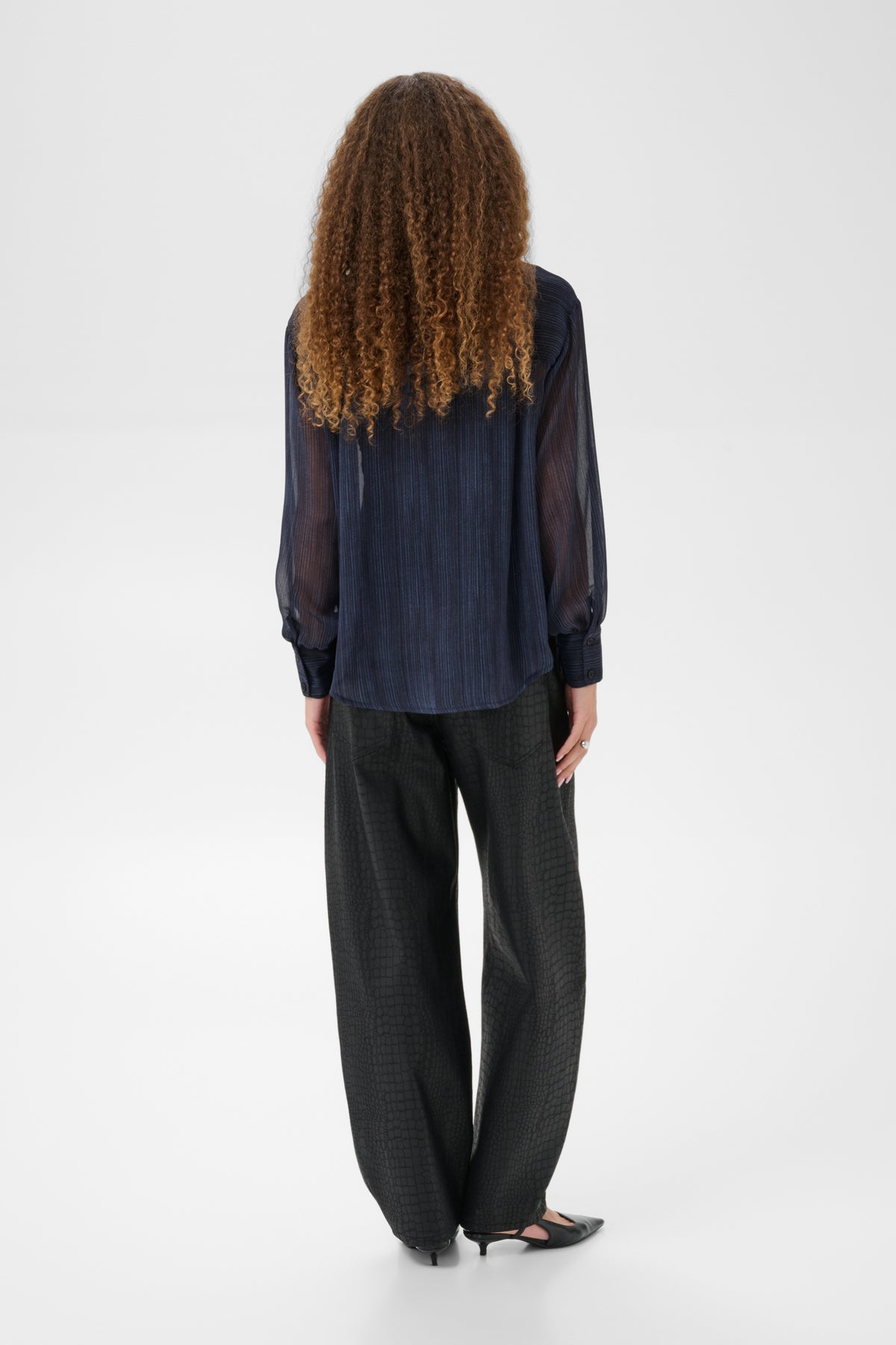 Kaffe Louisa Shirt Blue Blurry