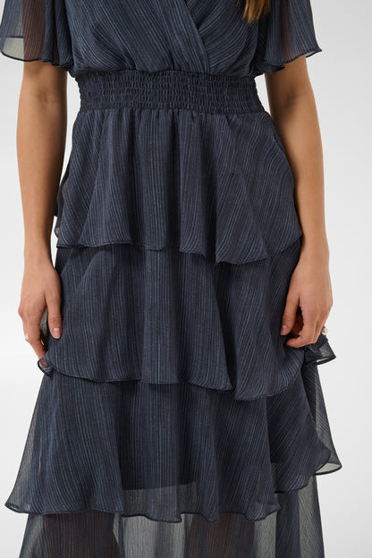 Kaffe Louisa Dress Blue Blurry