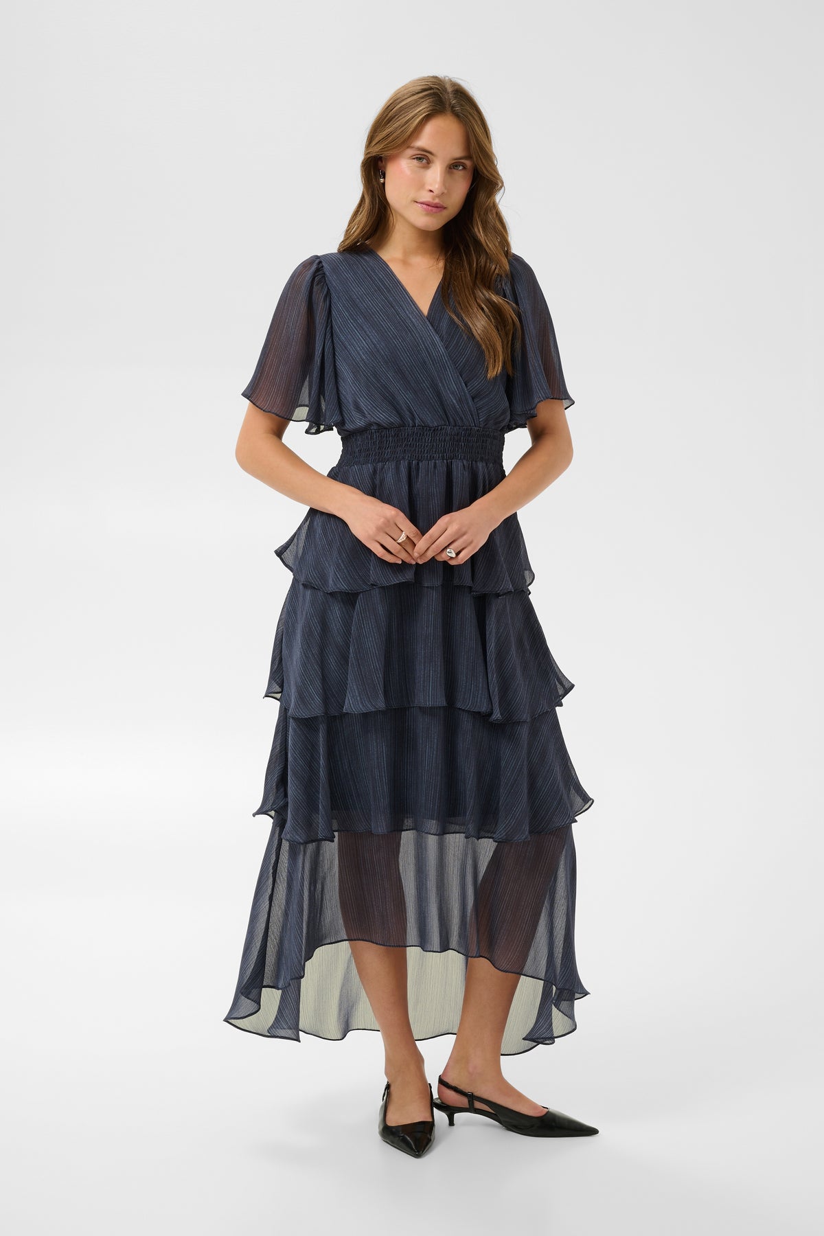 Kaffe Louisa Dress Blue Blurry