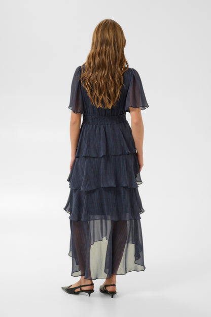 Kaffe Louisa Dress Blue Blurry