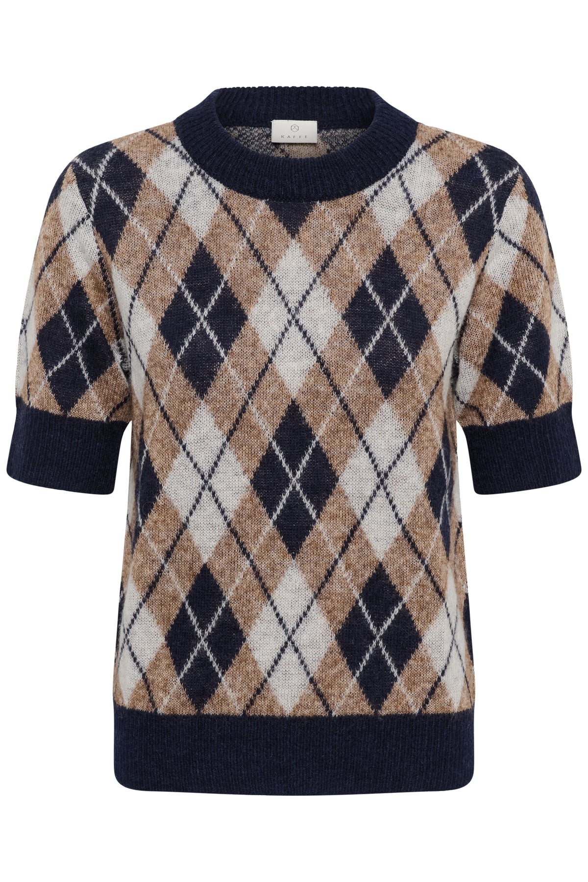 Kaffe Harlow Pullover Graphite M / Deserttaupe M / Chalk