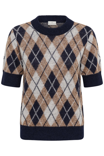 Kaffe Harlow Pullover Graphite M / Deserttaupe M / Chalk