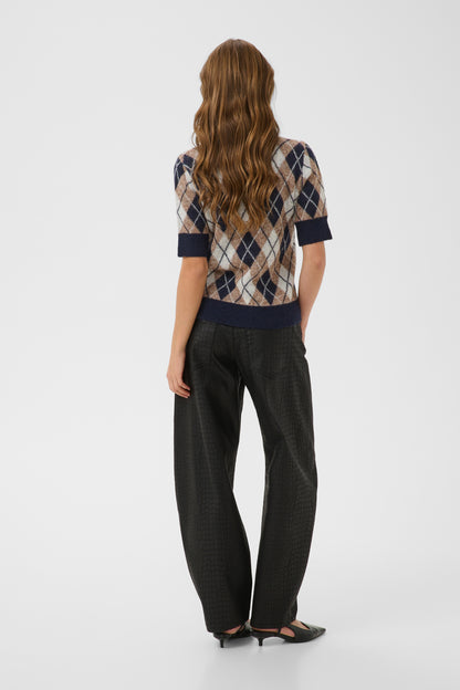 Kaffe Harlow Pullover Graphite M / Deserttaupe M / Chalk