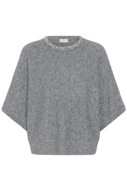 Kaffe KAbetty Wing SL Pullover Grey Melange