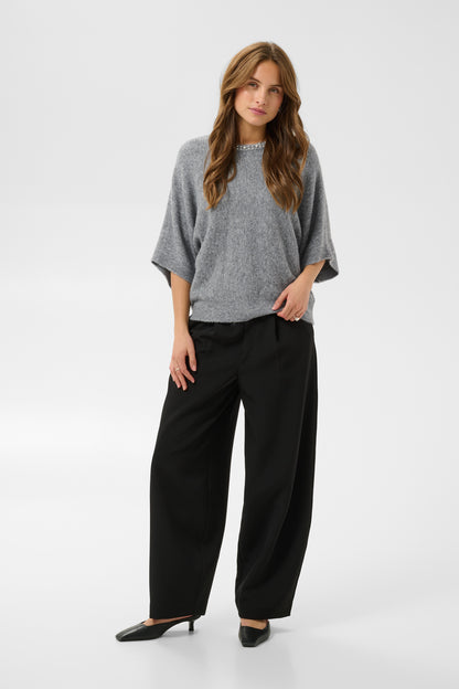 Kaffe KAbetty Wing SL Pullover Grey Melange