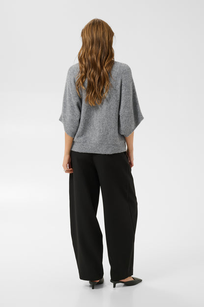 Kaffe KAbetty Wing SL Pullover Grey Melange