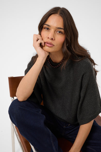 Kaffe KAbarbara Wing Pullover Dark Grey Melange