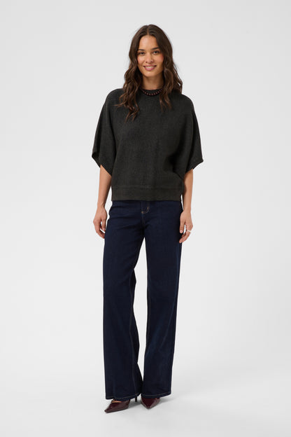 Kaffe KAbarbara Wing Pullover Dark Grey Melange