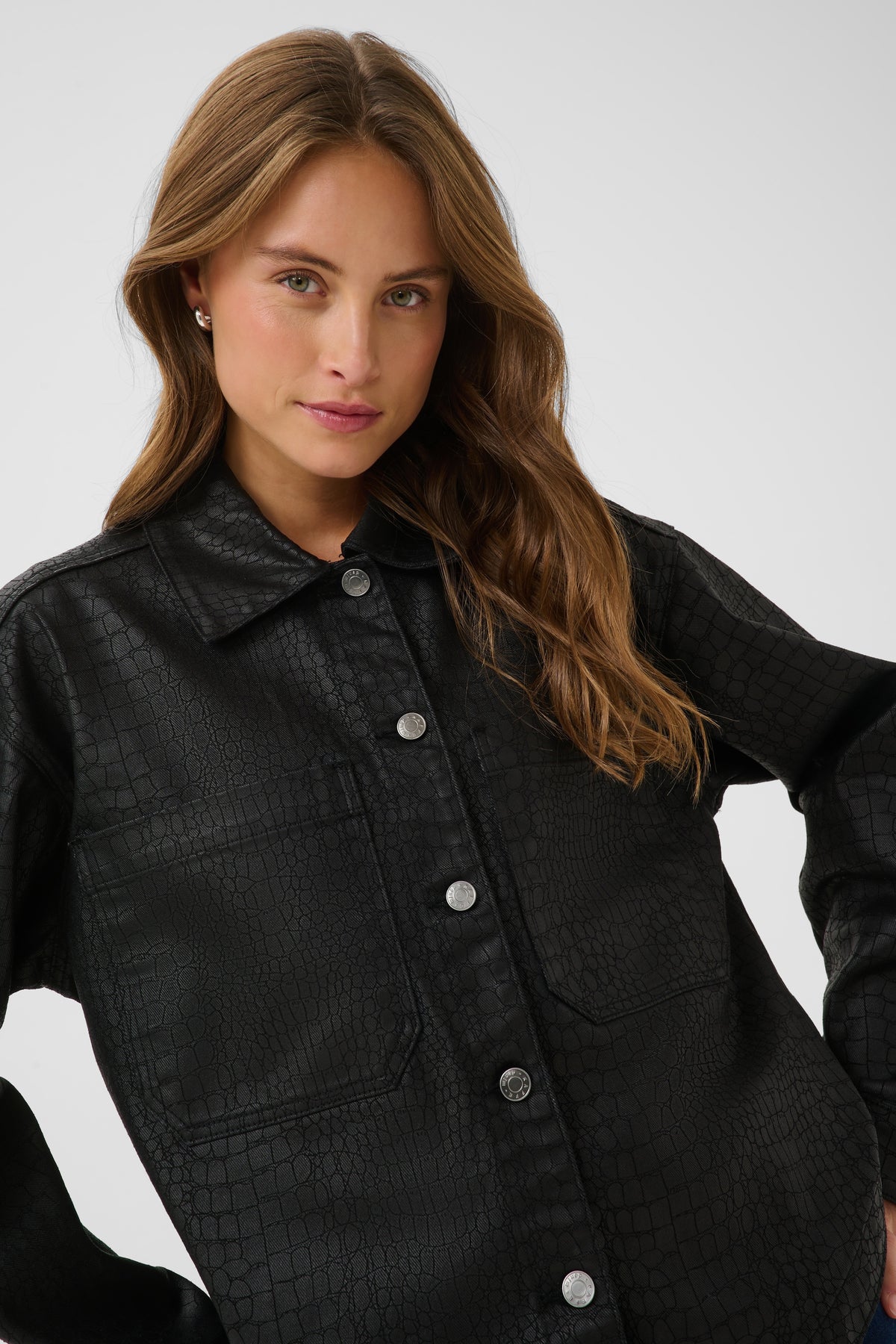 Kaffe Coco Shirt Jacket Black Deep
